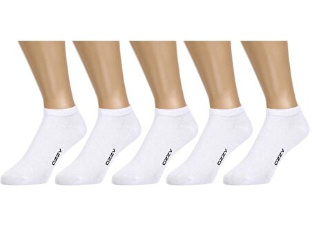 5 Çift Dikişsiz Pamuklu Beyaz Kadın Patik Çorap Yazlık Dayanıklı Topuk Ve Burun