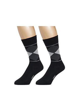 Ozzy Socks 3 Çift Dikişsiz Erkek Penye Pamuklu 4 Mevsim Çorap Dayanıklı Topuk Burun