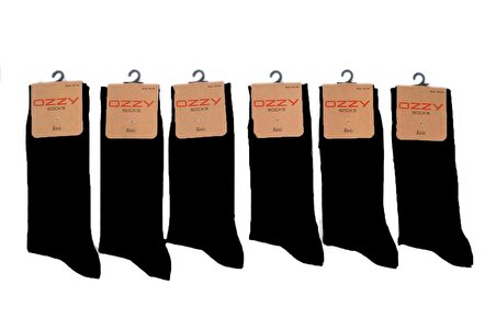 6lı SİYAH Viskon Dikişsiz Erkek Soket Çorap