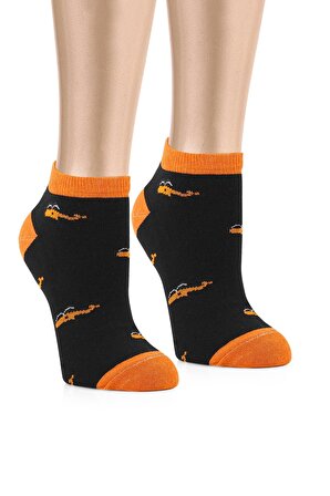 5 Çift Eğlenceli Desenler Kadın Patik Çorap OZZYP005