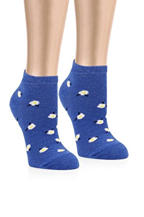 5 Çift Eğlenceli Desenler Kadın Patik Çorap OZZYP004