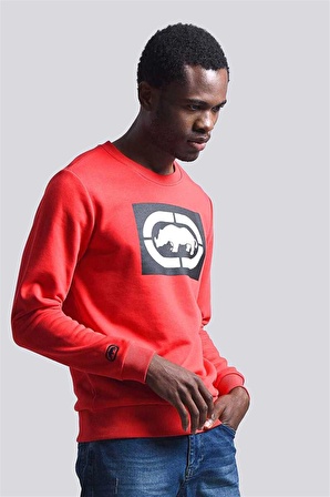 Ecko Unltd LOGO SWEAT  ERKEK BASKILI BISIKLET YAKA SWEATSHIRT