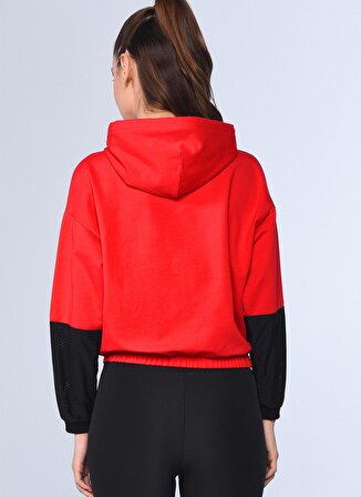 Ecko Unlimited Kapüşonlu Regular Fit  Kırmızı Kadın Sweatshirt
