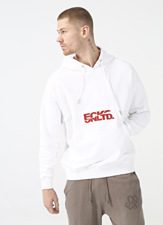 Ecko Unlimited Kapüşon Yaka Beyaz Erkek Sweatshırt 112010060