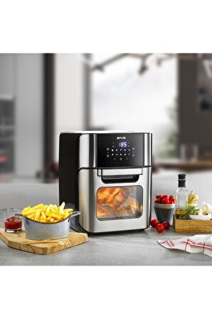 Ovfry09 Oven Airfryer 12 Litre Multifonksiyonel Sıcak Hava Fritözü & Fırın