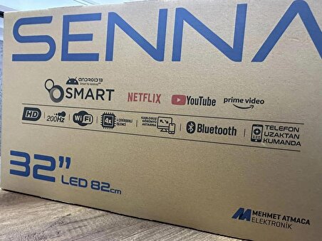 senna32'' İNÇ 82 EKRAN 32SN6000H HD ANDROID SMART LED TV