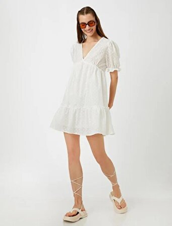 Kadın Giyim Elbise 2YAL88018OW Beyaz