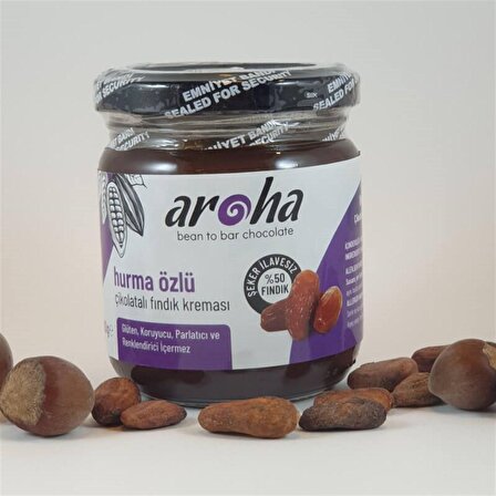 Hurma Özlü Çikolatalı Fındık Kreması (180 gr) - Aroha