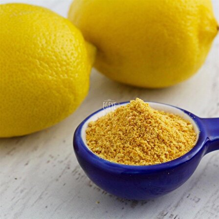 Glutensiz Limon Kabuğu Tozu - 100 Gr. (Yüksek Aroma - Renk Verici - Katkı Koruyucu İçermez.)