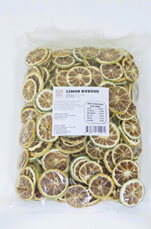 Limon Kurusu Meyve Cipsi - 1 Kg. (İlave Şekersiz - Kokteyl Meyvesi - Toptan Dilim Limon Kurusu)
