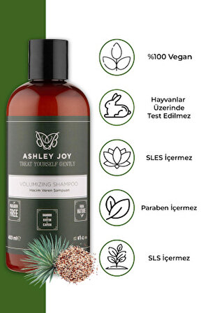 Ashley Joy İnce Telli ve Yağlı Saçlar İçin Hacim Veren Şampuan 400 ML