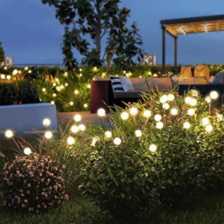 LivX Güneş Enerjili Peyzaj Dekoratif Ateşböceği Bahçe Aydınlatma Işıkları 2 Adet BNC-01