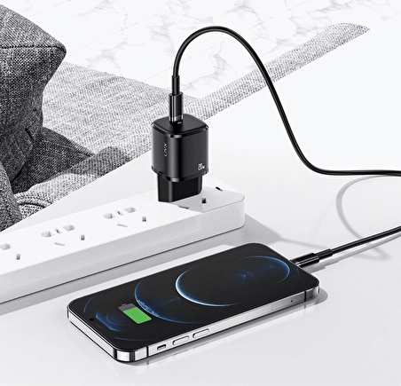 LivX Rapid 20w Iphone Usb-c Type C Mini Pd Hızlı Şarj Cihazı Güç Adaptörü 11 12 13 14 Pro Max L23