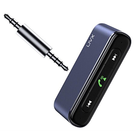 LivX Quick Bluetooth Receiver 3.5mm Jack Aux Wireless Audio Araç Kiti Mikrofonlu Stereo Ses Aktarım Navigasyon Yayını LIVX-WAC