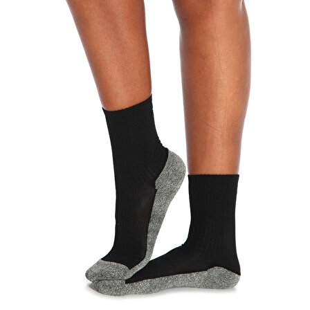 Presto Unisex Siyah Günlük Stil Çorap 22KUAP19D03-SYH