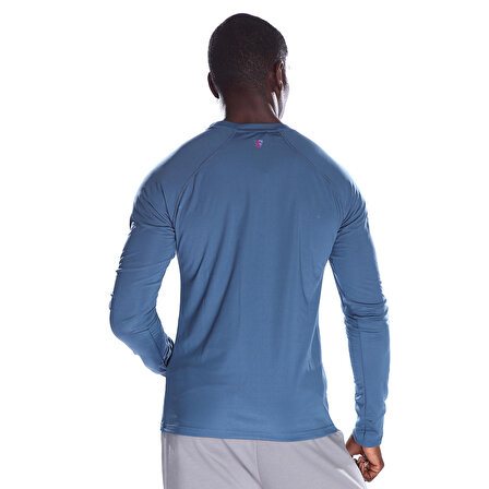 Abisso Erkek Mavi Koşu T-Shirt 22KETP18D02-CBL