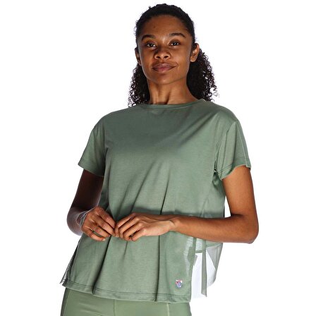 Cicogna Kadın Yeşil Günlük Stil T-Shirt 23KKTP18D01-SGE