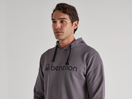Benetton Kapüşonlu Erkek Sweatshirt
