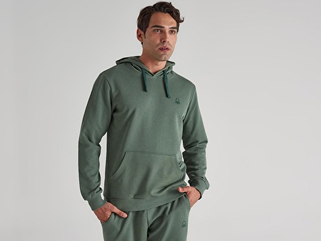 Benetton Kapüşonlu Erkek Sweatshirt