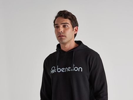 Benetton Kapüşonlu Erkek Sweatshirt