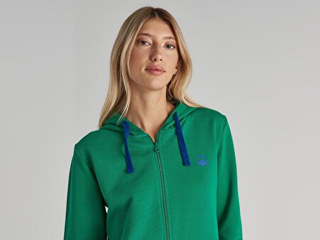 Benetton Kapüşonlu Kadın Sweatshirt