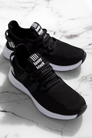 Tonny Black Siyah Beyaz Unisex Spor Ayakkabı Tbıdl Siyah Beyaz-43