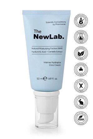 The Newlab Cica Tüm Cilt Tipleri İçin Su Bazlı Yağsız Nemlendirici Yüz Bakım Kremi 50 ml