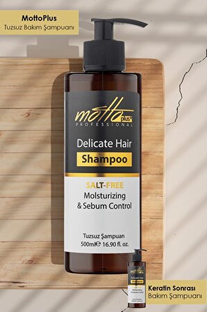 Motto Plus Professional Tüm Saçlar İçin Yağ Dengeleyici Tuzsuz Şampuan 400 ml