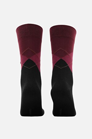 Mısırlı Erkek Organik Pamuklu Bordo Soket Çorap - M-60052-BR