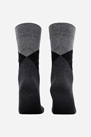 Mısırlı Erkek Organik Pamuklu Gri Soket Çorap - M-60052-G