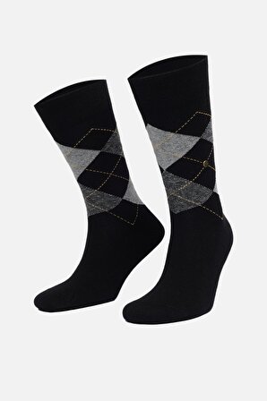 Mısırlı Erkek Pamuklu Kutulu 6 Çift Çok Renkli Soket Çorap M 60005 AS