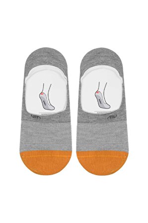 Mısırlı Erkek Organik Pamuklu Gri Babet Çorap - M-60301-G