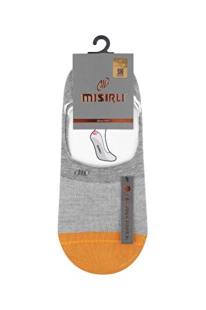 Mısırlı Erkek Organik Pamuklu Gri Babet Çorap - M-60301-G