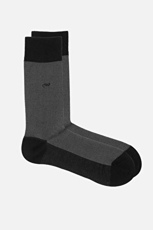 Mısırlı Erkek Merserize Tekli Siyah Soket Çorap - M-67001-S