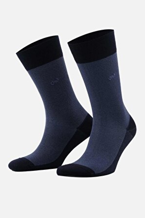Mısırlı Erkek Merserize Tekli Lacivert Soket Çorap - M-67001-L