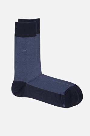 Mısırlı Erkek Merserize Tekli Lacivert Soket Çorap - M-67001-L