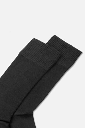 Mısırlı Erkek Modal Tekli Siyah Diyabet Lastiksiz Soket Çorap - M-66000-Si