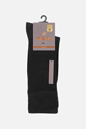 Mısırlı Erkek Modal Tekli Siyah Diyabet Lastiksiz Soket Çorap - M-66000-Si