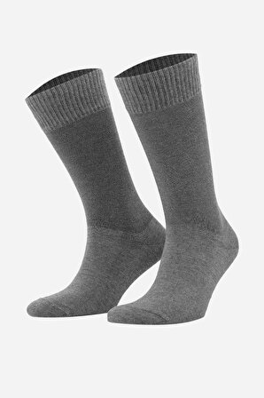 Mısırlı Erkek Modal Tekli Gri Diyabet Lastiksiz Soket Çorap - M-66000-G