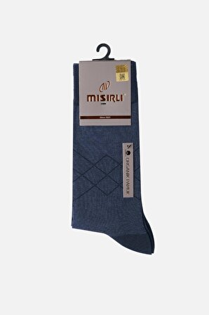 Mısırlı Erkek Organik Pamuklu Tekli Jean Soket Çorap M 60003 TJ