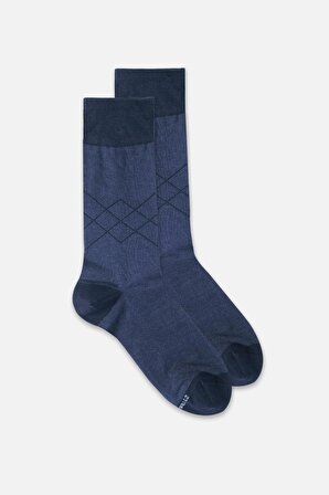 Mısırlı Erkek Organik Pamuklu Tekli Jean Soket Çorap M 60003 TJ
