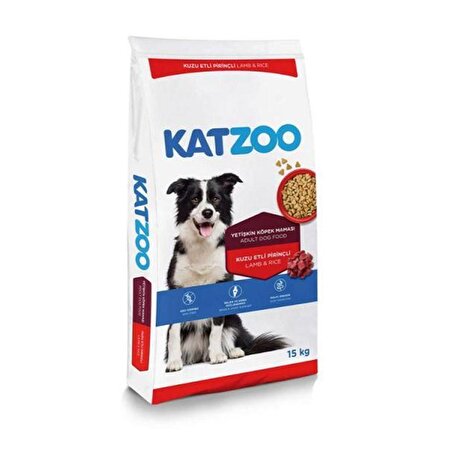 Katzoo Kuzu Etli Prinçli Yetişkin Köpek Maması 15 KG