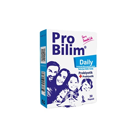 PROBİLİM® Daily Probiyotik Prebiyotik 30 Kapsül Günlük Probioyotik