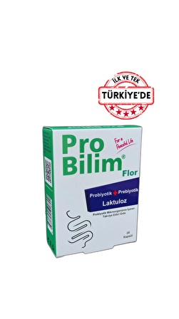 PROBİLİM ® Flor Probiyotik Kapsül (sinbiyotik + Laktuloz) Kabızlık