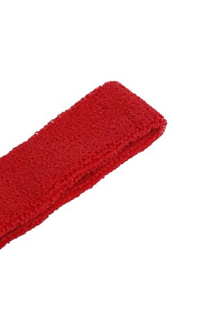 Kırmızı Sporcu Saç Bandı Ter Bandı Bandana Headband