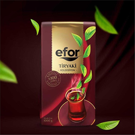 Efor Tiryaki Organik Dökme Siyah Çay 1000 gr 