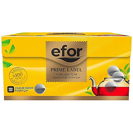 Efor Prime Label 3.2 gr 100'lü Demlik Poşet Çay