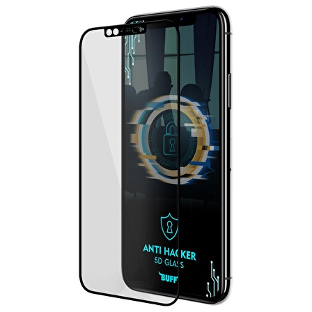 Buff iPhone 11 5D Glass Anti Hacker Ekran Koruyucu