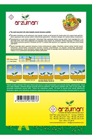 Arzuman H-2274 Domates Tohumu 5 Gram