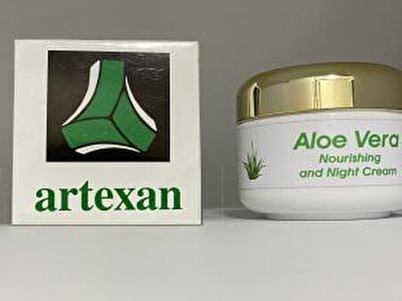 Artexan Aloe Vera Tüm Cilt Tipleri İçin Su Bazlı Yağsız Besleyici Yüz Bakım Kremi 50 ml